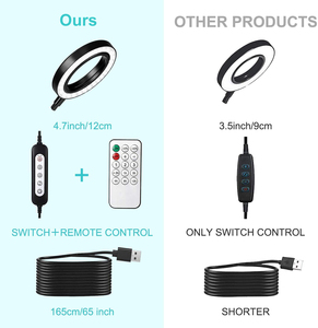 120Mm Trắng Ấm Dẫn Đèn Đọc Sách Thay Đổi Độ Sáng Cổ Clip 3 Màu Đen Kim Loại Nhựa Bàn Điện Bảng Cho Phòng Ngủ Phòng Đọc Sách - Product Image 5