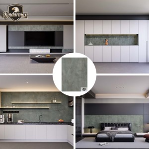 MDF mélaminé de qualité supérieure avec texture esthétique en pierre naturelle 8 mm 16 mm 18 mm pour la décoration murale de fond de télévision - Product Image 2