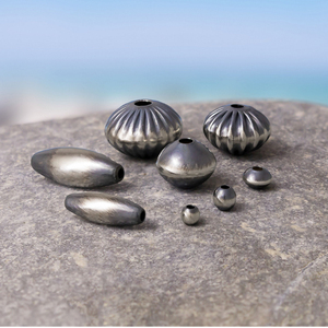 Vintage 925 Sterling <strong>Silver</strong> Navajo Style Saucer Pearl <strong>Beads</strong> for Jewelry Making - Product Image 3
