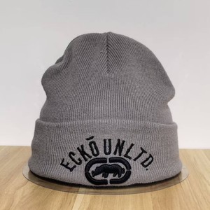 Gorro de Lana Cálido Unisex para Otoño e Invierno, Marca Street Tide, con Bordado de Rinoceronte, Tejido Jacquard, con Logotipo <span class=keywords><strong>ECKO</strong></span> UNLTD - Product Image 1