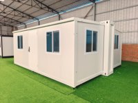 Maison conteneur écologique extensible, cabine mobile isolée thermiquement, 20 pieds, 40 pieds, bureau commercial, bureau pour startups