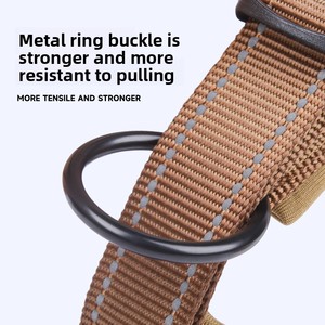 Adjustable Breakaway Nylon Modern Eco-Friendly <strong>Dog</strong> <strong>Collar</strong> Reflective Solid <strong>Color</strong> Large <strong>Dogs</strong> Anti-Pull Walking Leash Attachment - Product Image 5