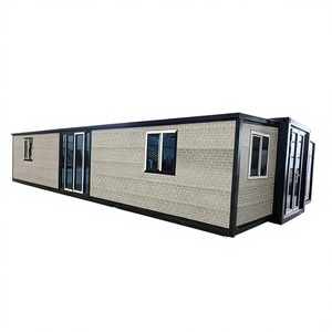 Foldable Modular Portable Container House 4 Bedroom 2 <b>Bath</b> 40ft Expandable with Living Room Kitchen Apartment Dining - Product Image 1