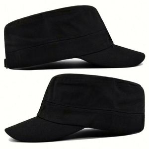 Wholesale Cheap Factory in Stock Solid Twilled Cotton Blank Flat Top Tucker Hat Sports Cap Camp Hat for Men <b>Sun</b> <b>Shade</b> - Product Image 3
