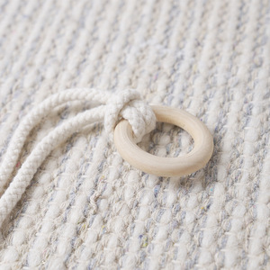 Fermacurtain Semplici di Lusso Leggero, Coppia di Anelli con Fibbia Fissa in Corda Intrecciata con Nappe, Decorazione per la Casa - Product Image 3