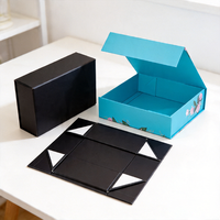 Boîte en carton rigide imprimée de luxe avec logo personnalisé, finition mate, pour vêtements, chaussures, emballage, fermeture magnétique pliable, cosmétiques, boîte cadeau en papier