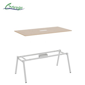 Mesa de Conferencia Moderna para Oficina con Sillas de Estructura Metálica - <span class=keywords><strong>Escritorio</strong></span> Grande para Sala de Reuniones de Uso Comercial - Product Image 3