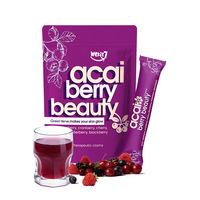 Acai Berry Cranberry Instant Poeder Natuurlijk Gezond Beauty Sap Fruit Supplement Zonder Toegevoegde Suiker Non-GMO Groothandel OEM ODM