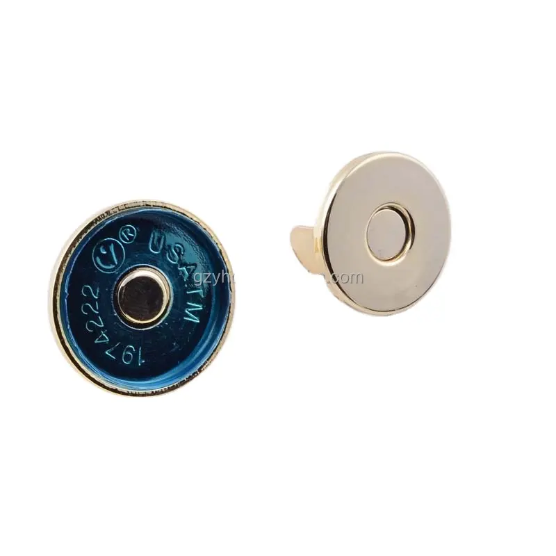 Bottone a pressione magnetico e bottone in ottone magnetico in metallo bottone intero per borse in pelle