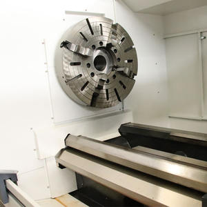 Mesin bubut CNC Horizontal CK61125, mesin bubut 4/6/8 stasiun pemegang alat listrik, poros 130mm melalui lubang sistem GSK - Product Image 5