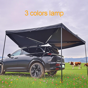 Tenda da sole per <span class=keywords><strong>auto</strong></span> <span class=keywords><strong>a</strong></span> LED per campeggio all'aperto, retrattile 270°, monolocale, quattro stagioni, protezione UV50+, impermeabile, montaggio rapido - Product Image 2