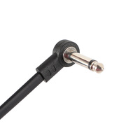 Custom Length 0.2m 20cm Length 90 Degree Angle 6.35mm Male to 6.35mm Male Bare Copper Audio Cable