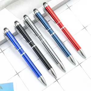 Stylo promotionnel en métal d'écran tactile de cadeau de fabrication professionnelle de la Chine avec le stylet adapté aux besoins du client