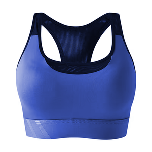 Soutien-gorge de sport sans fil pour femme, haute qualité, maintien élevé, antichoc, pour gym et yoga, bretelles croisées, fermeture dorsale, respirant, logo personnalisé - Product Image 6