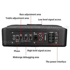 Subwoofer para Auto de 10 Pulgadas y 900W, Subwoofer Activo Delgado para Debajo del Asiento, Amplificador de Bajos, Altavoz, Amplificador para Auto, Subwoofers, Woofer, 12V - Product Image 3