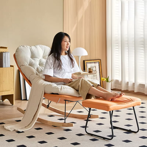 Fauteuil à bascule confortable pour salon, fauteuil à bascule moderne extra <span class=keywords><strong>large</strong></span> - Product Image 5