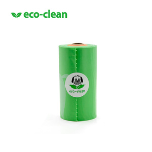 Eco-Clean personalizzato bicolore segnale cane cacca sacchetto dei rifiuti 2 colore (arancione verde) con dispenser Design semplice plastica Eco-friendly - Product Image 4