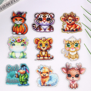 Flatback gros nouveau paillettes acrylique être gentil soins infirmiers Badge bobine rétractable infirmière accessoires fournitures de bureau pas de porte-Badge - Product Image 1