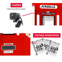 Photomaton HD à monnayeur pour journaux, borne de vente multi-appareils avec imprimante pour salles de jeux et arcades