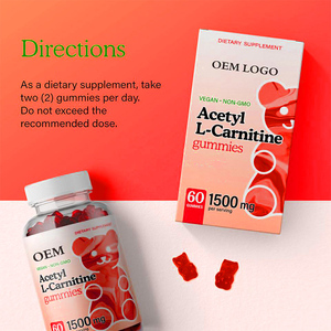 Gummies de nutrition sportive à <span class=keywords><strong>l</strong></span>'acétyl-<span class=keywords><strong>L</strong></span>-carnitine pour stimuler le métabolisme, favoriser la combustion <span class=keywords><strong>des</strong></span> graisses, gummies énergétiques avec <span class=keywords><strong>L</strong></span>-carnitine - Product Image 3