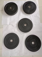 Plaques de poids en caoutchouc durables pour hommes et femmes, poids libres robustes en KG/LB pour la maison et l'usage commercial