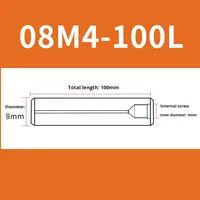 Barre de fraisage CNC en acier au tungstène BOSSL, type verrouillable, remplaçable, anti-vibration, non revêtue, HRC 65, modèle MFT, qualité supérieure, queue de fraisage