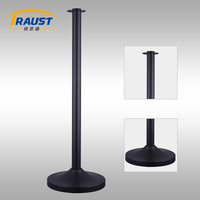 Poteau de contrôle de foule Traust RP-32CC pour événements tapis rouge, barrière de queue avec cordes dorées et argentées