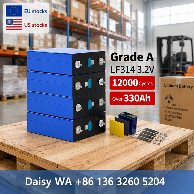 Deep 12000 Cycle EU US Stock 48V Prismatic Lithium Ion Battery Cell 314Ah 12000 Cycle MB31 280Ah 320Ah Lifepo4 Akku 330ah