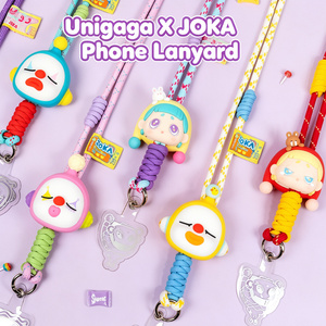 Lindo Cordón para Teléfono con Muñeco de Payaso <span class=keywords><strong>JOKA</strong></span>, Correa Antipérdida de Silicona Suave con Personaje de Dibujos Animados, Accesorio de Moda para Bolsos, Regalo - Product Image 6