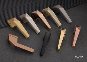 Modern Aluminum Alloy Interior Door Lock Handle Set Durable Minimalist Lever Heavy Duty Residential Office Hardware - Product Image 3