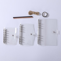 Carnet de planification A5 A6 A7 personnalisé avec couverture transparente et reliure à 6 anneaux