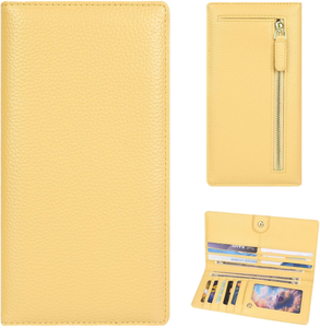 WRIZA Portefeuille de voyage de luxe étanche en cuir véritable unisexe multicolore avec blocage RFID pour passeport – Vente en gros - Product Image 1