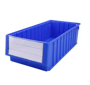 Estante de almacenamiento de plástico industrial bin almacén estantería de plástico cajón estante de plástico bin con divisor