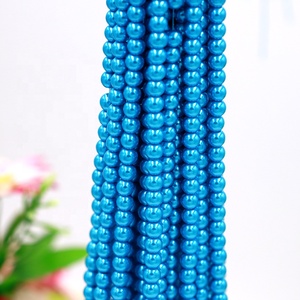 Cuentas de perlas de cristal de 4/6/8/10/12mm al por mayor, cuentas de perlas sueltas de colores mezclados para collar, pulsera, fabricación de joyas DIY - Product Image 3