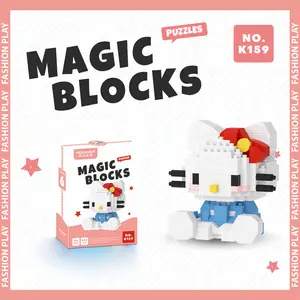 Anime Figur Cinna moroll Cartoon DIY 3D-Sammlung Modell Mini Bricks Figuren Mikro plastik Bausteine Spielzeug Geschenk für Kinder