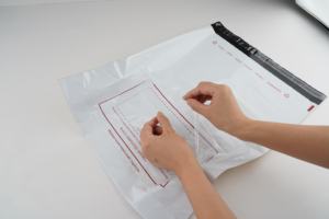 Оптовая продажа, печатные логотипы на заказ, товары для доставки, конверты, полиэтиленовые конверты, Пластиковые курьерские перерабатываемые почтовые пакеты - Product Image 4