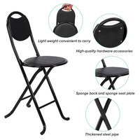 Prix bon marché moderne Portable léger Mini métal musulman pliant chaise pliable de prière pour la prière