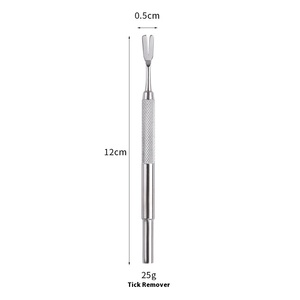 Fourche <span class=keywords><strong>anti</strong></span>-tiques en acier inoxydable pour animaux <span class=keywords><strong>de</strong></span> compagnie Peigne à puces Outil <span class=keywords><strong>anti</strong></span>-tiques professionnel Convient aux animaux <span class=keywords><strong>de</strong></span> compagnie <span class=keywords><strong>de</strong></span> différentes tailles - Product Image 6