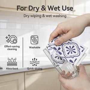 Paños de Cocina Suecos Reutilizables Impresos por Proveedor OEM, 70% Pulpa de Madera, 30% Algodón, Biodegradables, para Limpieza del Hogar - Product Image 3