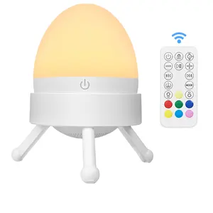 New LED Touch Multi-colors Baby Kid Night Light 7 Colors Flashing USB Chargeable Cute Design Night Lamp