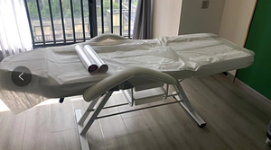 <span class=keywords><strong>Table</strong></span> <span class=keywords><strong>de</strong></span> massage <span class=keywords><strong>Shiatsu</strong></span> moderne avec pieds métalliques réglables, lit <span class=keywords><strong>de</strong></span> salon <span class=keywords><strong>de</strong></span> spa à jambes écartées - Product Image 6