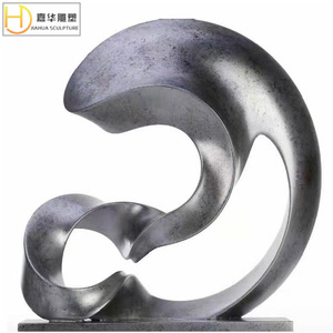 Escultura de Acero Inoxidable Jiahua, Arte Abstracto Irregular Hecho a Mano para Montar en el Suelo Exterior - Product Image 5