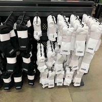 6 paires 1 paquet de chaussettes de sport de compression de haute qualité avec fond en tissu éponge, absorbant les chocs, anti-fatigue, pour marathon, yoga