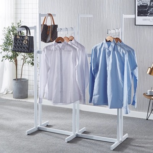 Venta al por <span class=keywords><strong>mayor</strong></span> al por menor de metal duradero de 6 vías brazos ajustables estante de ropa cuadrado para <span class=keywords><strong>tiendas</strong></span> de ropa de centro comercial - Product Image 2
