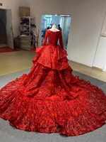 Feishiluo Musulman En Gros De Luxe À Manches Longues Robe De Mariée Robe De Bal Paillettes Robe De Mariée En Dentelle Grand Mariage Robes De Mariée