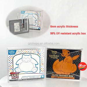 SHP Haute Qualité Pokemon Cartes 151 ETB Acrylique Cas Pokemon <span class=keywords><strong>Go</strong></span> Elite Trainer Box Plus Protecteur Polonais Surface Aimant Cas - Product Image 4
