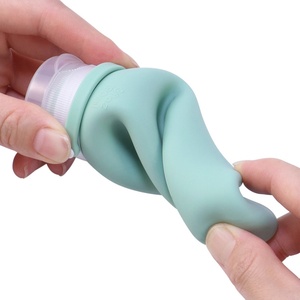 3oz Portable Mini Empty No Leak Squeeze Travel Container 90ML Small Lotion Soap Bottle Silicone Travel Reusable <b>Shampoo</b> Bottles - Product Image 5