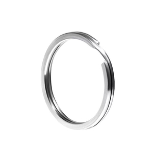 DF23 304 Stainless Steel 1.8*20mm Key Ring <b>Hook</b> Flat Oval Ring Bright <b>Chrome</b> Plated Metal Pendant Accessories Wholesale - Product Image 5
