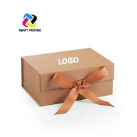 Mini boîte-cadeau de mariage magnétique finition mate écologique emballage en carton personnalisable pour chaussettes gaufrage par revêtement UV