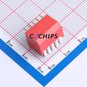 DL-05HT DIP Switch Through hole Component (THT),P=2.54mm Switch Piano Key Single Pole Single Throw 5 2.54mm - Product Image 2